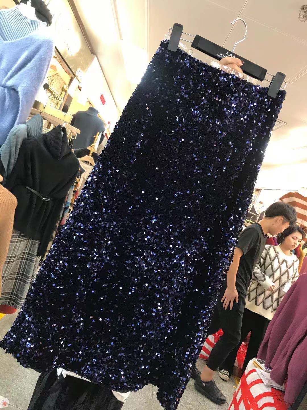 Casual Dresses Spring Autumn High Waist Sequin Skirt Womens Sequined MID Skirt Bodycon Pencil Skirt Short Wrap Skirt For Office Lady Sidaimi 230222