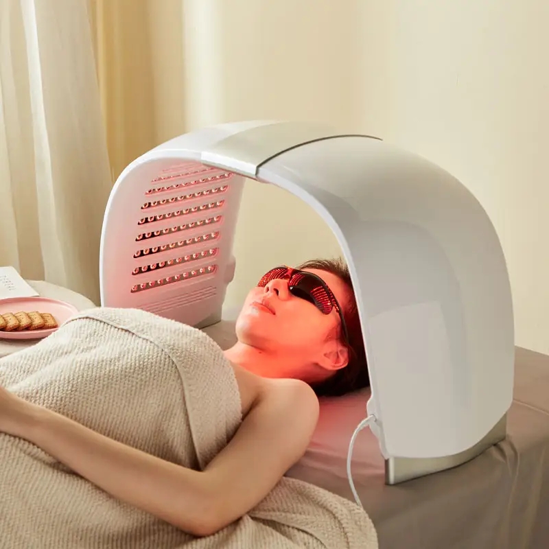Skin Care Tools Beauty Ems Facial Massager Led Light Therapy Skin Whitening Laser Pdt Facial Machine CE FDA Approved