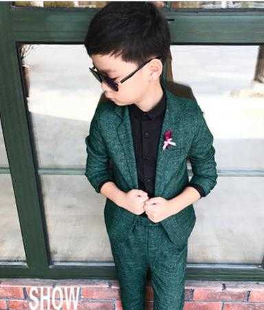 Clothing Sets Formal Kids Party 2Pc Boys clothes Formal Suit for Wedding 2022 Toddler Boy Blazer Suit dress dent School Ceremony Comes W0222