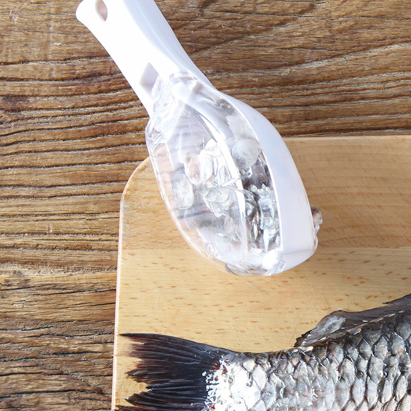 Fruit Vegetable Tools Fish Scales Graters Scraper Cleaning Scraping Device with Cover Home Kitchen Cooking 230222