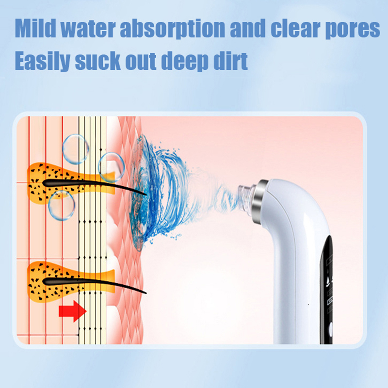 Face Care Devices Blackhead Remover Pore Vacuum Face Cleaner Electric Pimple Black Head Removal USB Rechargeable Water Cycle Cleaning Tools 230222