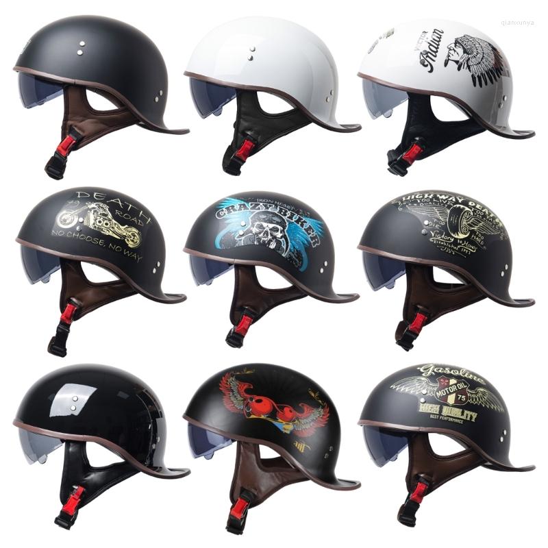 Motorcycle Helmets Retro Scooter Baseball Helmet Anti-UV Fashion Vintage Half Face Classic Motorbike Crash Hat For Men Kid Drop, Knight wheel
Motorcycle Helmets Retro Scooter Baseball Helmet Anti-UV Fashion Vintage Half Face Classic Motorbike Crash Hat For Men Kid Drop, Knight wheel