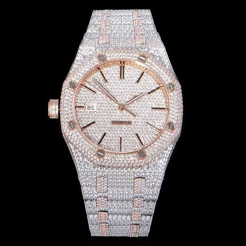 Wristwatches Luxury Custom Bling Iced Out Watches White Gold Plated Moiss anite Diamond Watchess 5A high quality replication Mechanical GGXF, Silver
Wristwatches Luxury Custom Bling Iced Out Watches White Gold Plated Moiss anite Diamond Watchess 5A high quality replication Mechanical GGXF, Silver
