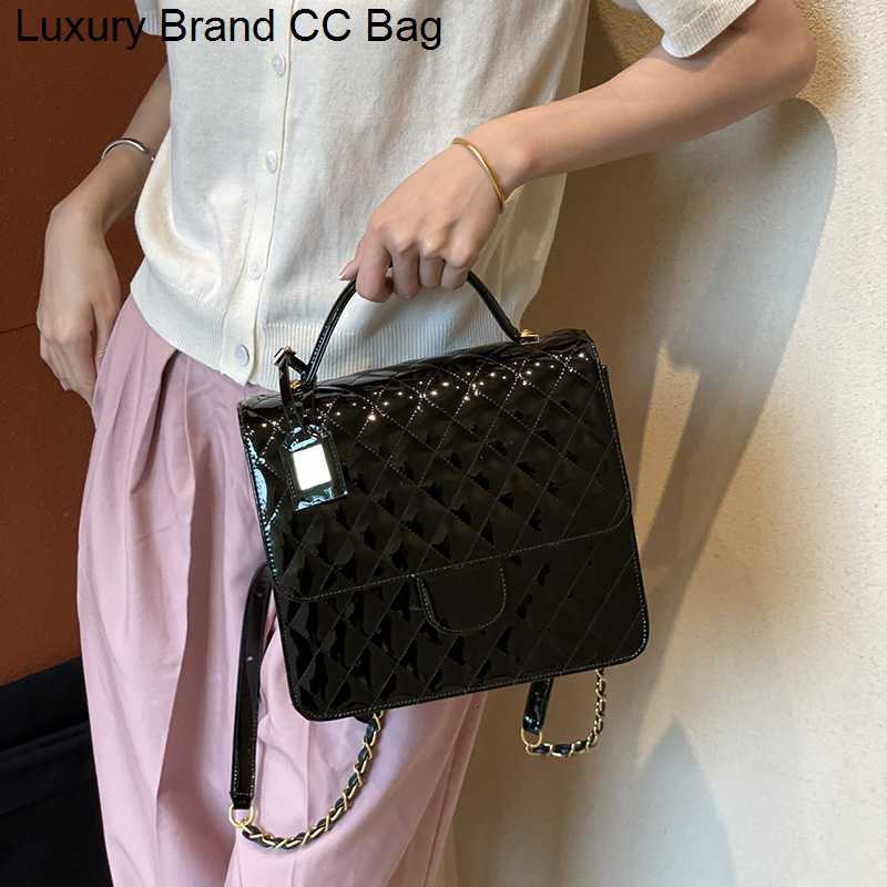 CC Backpack Style Womens Classic Flap Quilted Patent Leather Backpack Bags Top Handle Totes Gold Metal Hardware Large Capacity Luxury Designer Outdoor, Black
CC Backpack Style Womens Classic Flap Quilted Patent Leather Backpack Bags Top Handle Totes Gold Metal Hardware Large Capacity Luxury Designer Outdoor, Black