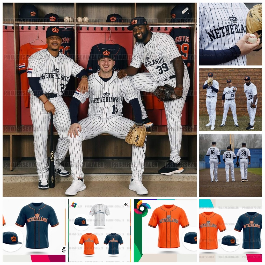 Team Netherlands 2023 WBC Jersey World Baseball Classic Xander Bogaerts Kenley Jansen Josh Palacios Jonathan Schoop Richie Palacios Chadwick Tromp West, Orange
Team Netherlands 2023 WBC Jersey World Baseball Classic Xander Bogaerts Kenley Jansen Josh Palacios Jonathan Schoop Richie Palacios Chadwick Tromp West, Orange