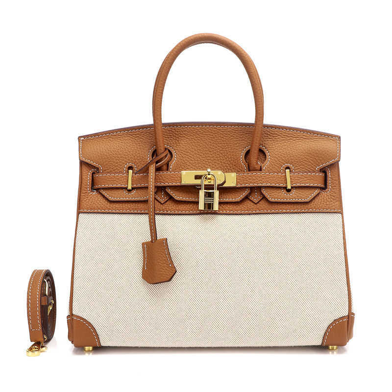 Herms Birkin 2020 New Genuine Leather Women's Bag Top Layer Cowhide with Canvas Fashion Bag Women's Handbag Shoulder Bag Ayw, Black 30cm
Herms Birkin 2020 New Genuine Leather Women's Bag Top Layer Cowhide with Canvas Fashion Bag Women's Handbag Shoulder Bag Ayw, Black 30cm