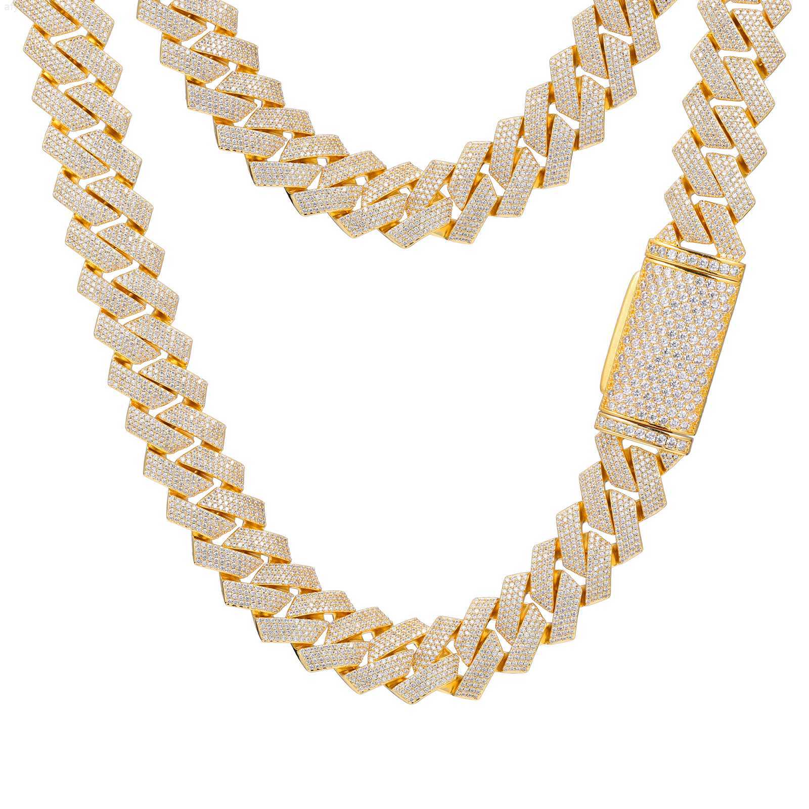 Dropshpping New Arrival 20mm Real Gold Plated Brass 4 Rows Aaaaa Cz Diamond Iced Out Cuban Link Chain Necklace for Men
Dropshpping New Arrival 20mm Real Gold Plated Brass 4 Rows Aaaaa Cz Diamond Iced Out Cuban Link Chain Necklace for Men