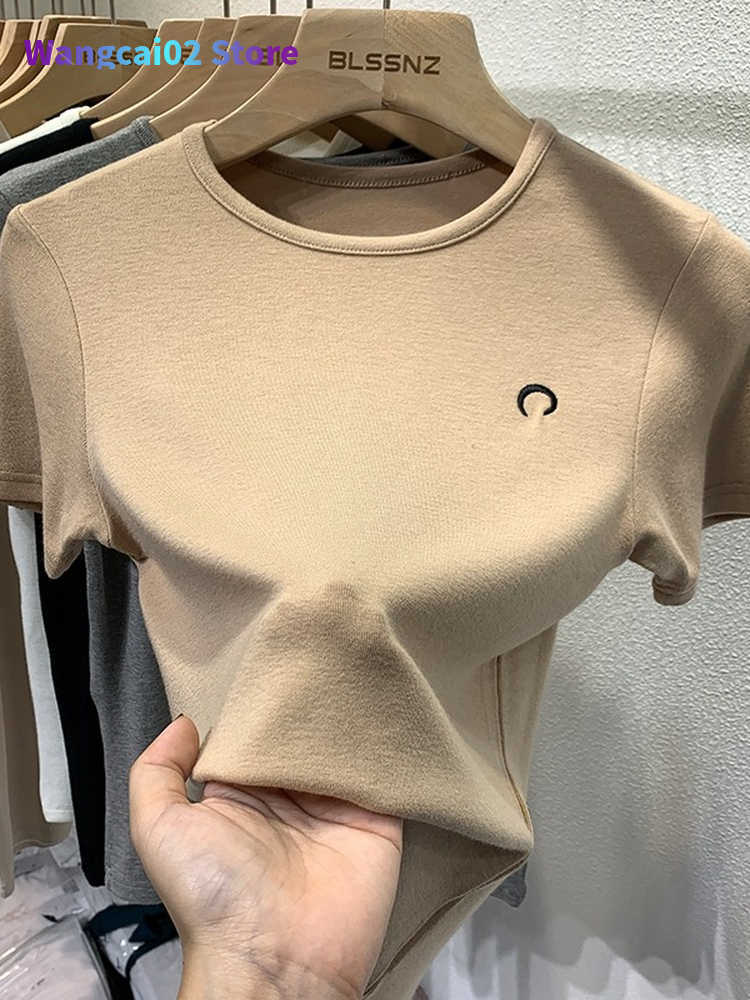 Women's T-Shirt Summer Women T Shirt Girls T-Shirt Woman Clothes Tops Cotton Slim Tshirt Female Short Sleeve Crop Top Spring Tee Sexy Skinny Y2k 022223H, Black
Women's T-Shirt Summer Women T Shirt Girls T-Shirt Woman Clothes Tops Cotton Slim Tshirt Female Short Sleeve Crop Top Spring Tee Sexy Skinny Y2k 022223H, Black