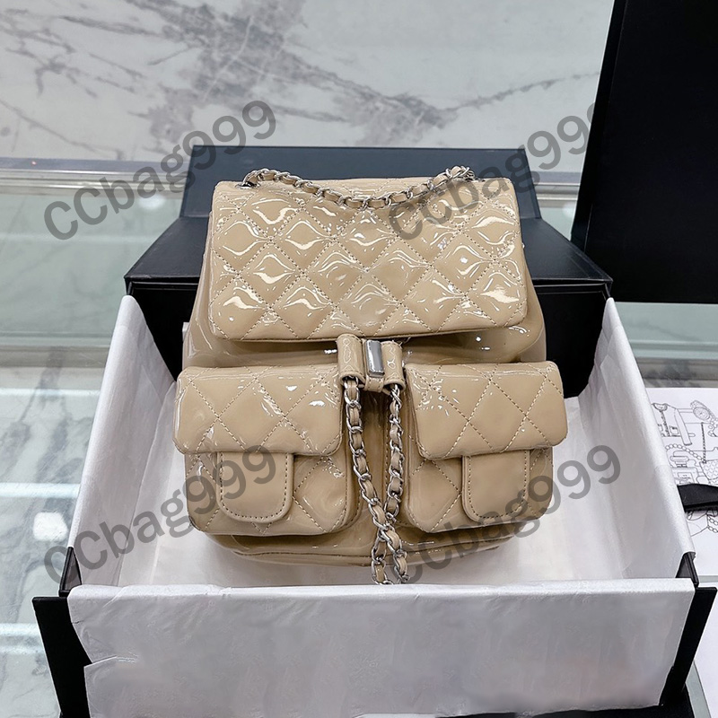 Large Capacity Flap Designer Backpack Style Shiny Patent Leather Diamond Quilted Luxurys Handbags Wallets Silver Hardware Multi-Pocket Fashion Sports Luggage 27C, Box
Large Capacity Flap Designer Backpack Style Shiny Patent Leather Diamond Quilted Luxurys Handbags Wallets Silver Hardware Multi-Pocket Fashion Sports Luggage 27C, Box