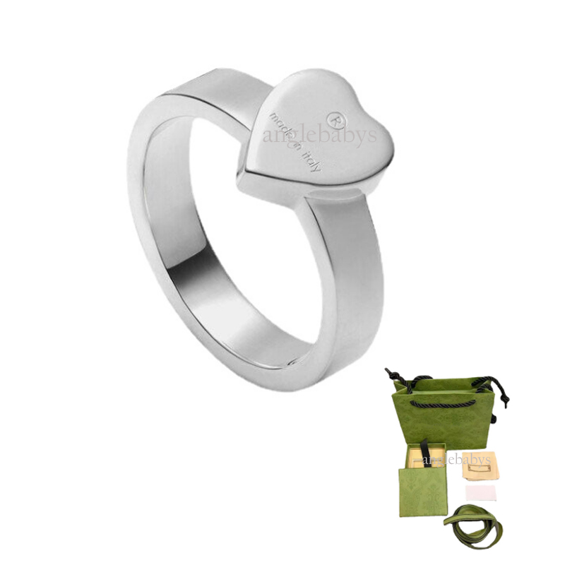 Designer Ring Fashion Heart Rings for Women Designers Jewelry lovers Shaped Ring with box