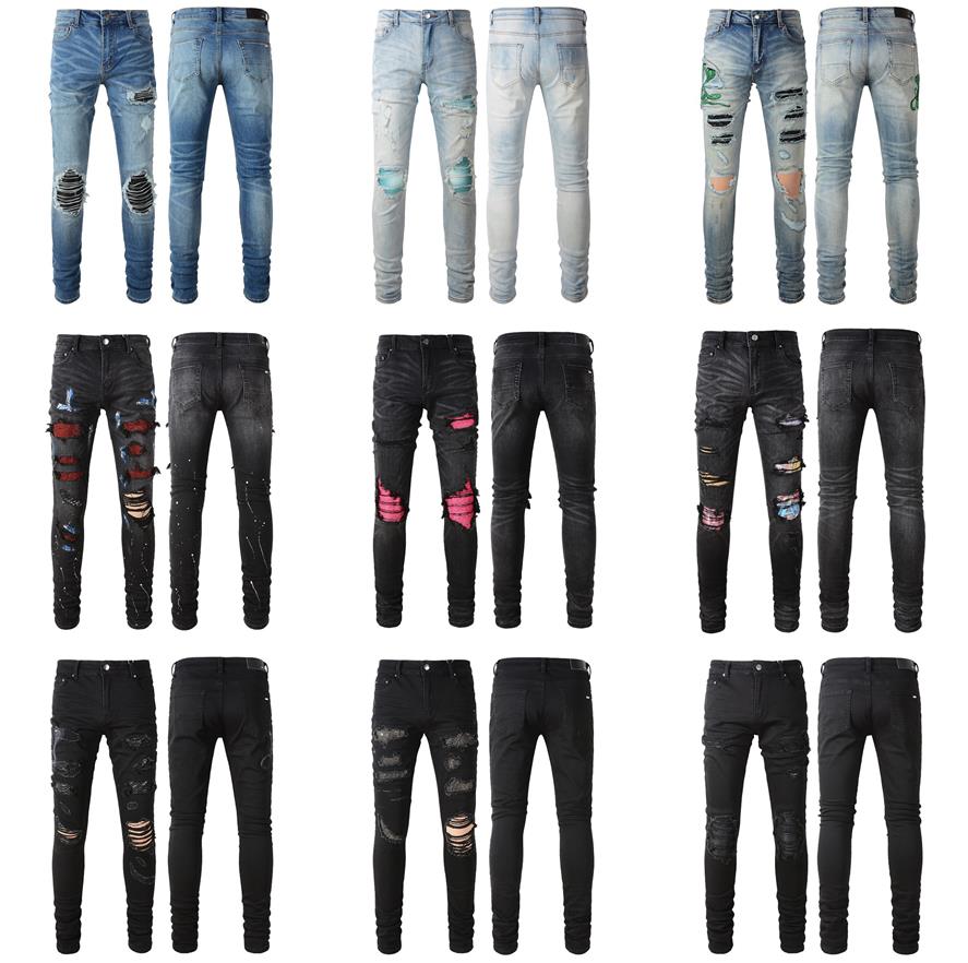 Designer Mens jeans Letter star hoel loose Embroidery Patchwork Ripped For Trend Brand Motorcycle Pant Mens Skinny Denim Casual Jean Men Skinny Pants
Designer Mens jeans Letter star hoel loose Embroidery Patchwork Ripped For Trend Brand Motorcycle Pant Mens Skinny Denim Casual Jean Men Skinny Pants