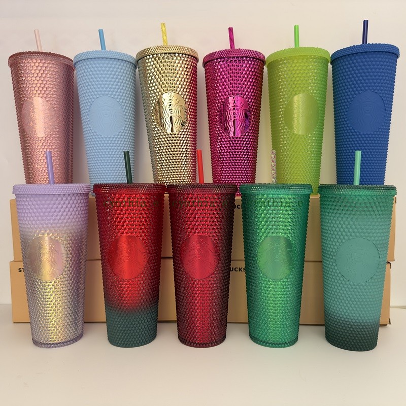 2023 Starbucks Double Electroplating red Tumblers Durian Laser Straw Cup Tumblers Mermaid Plastic Cold Water Coffee Cups Gift Mug, Multi-color
2023 Starbucks Double Electroplating red Tumblers Durian Laser Straw Cup Tumblers Mermaid Plastic Cold Water Coffee Cups Gift Mug, Multi-color