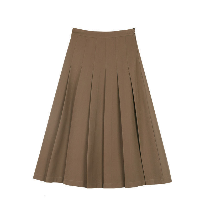 Two Piece Dress Women Spring Autumn Retro 2 Sets Female Solid Color Blazer Jackets High Waist Pleated Skirts Ladies Suits D240 230222