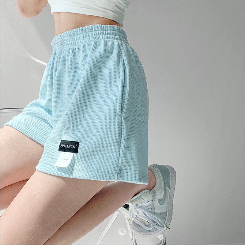 Women's Shorts 2023spring Letter Label Women Track Casual Loose High Waist Sweatshorts DrawstringWide Leg Pants Biker Woman 230222