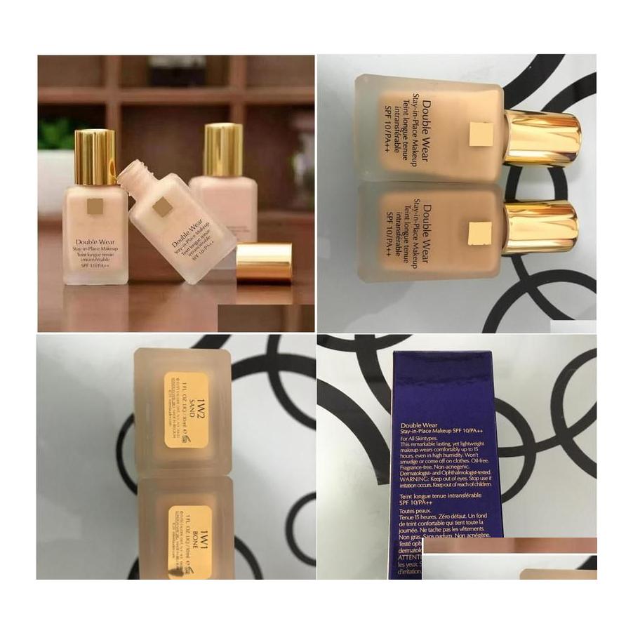 Foundation Ouble Wear Liquid Cosmetics 30Ml Spf10 Matte Cream Makeup Drop Delivery Health Beauty Face Dh2Og Dh9Uw, 1w1
Foundation Ouble Wear Liquid Cosmetics 30Ml Spf10 Matte Cream Makeup Drop Delivery Health Beauty Face Dh2Og Dh9Uw, 1w1