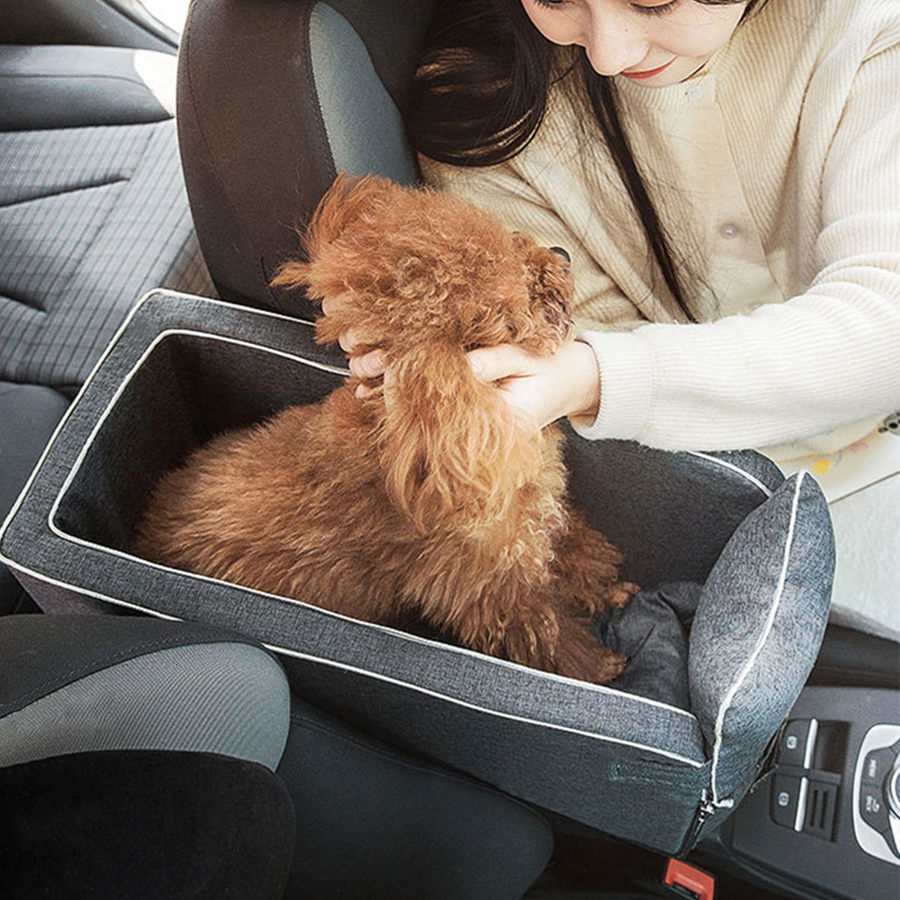 S Cat Crates Houses Portable Bag Car Seat Pet Bed Travel Central Control Non Slip Universal Vehicle Armrest Box 230222 eat lip