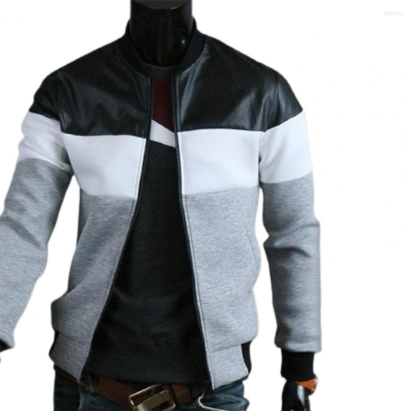 Men's Jackets Three-color Contrast Handsome Oblique Pockets Men Stand-up Collar Autumn Coat For Work, Dark gray
Men's Jackets Three-color Contrast Handsome Oblique Pockets Men Stand-up Collar Autumn Coat For Work, Dark gray