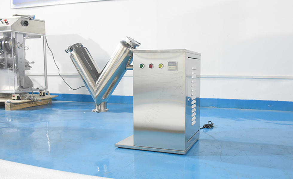 HNZXIB Laboratory V-High Speed Mixer Dry Powder Mixer Small Powder Mixer Mixer Lab Supplies 110V/220V