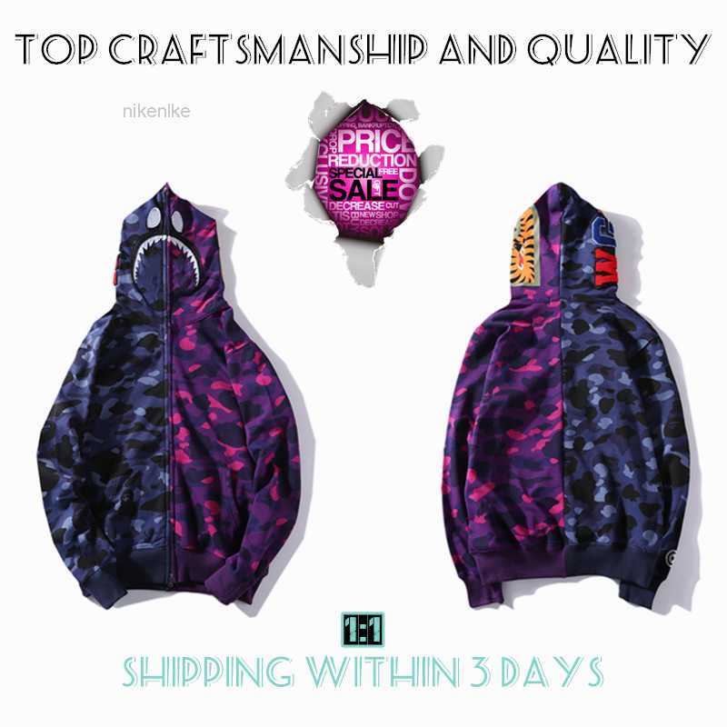 Top Craftsmanship Mens Hoodies Shark Pullover Apes Hoodie Designer Jacket Tiger Full Zip Color Harajuku Sweatshirt Fashion Co-branding Camouflage Ape Hoodyskjj59, No.11
Top Craftsmanship Mens Hoodies Shark Pullover Apes Hoodie Designer Jacket Tiger Full Zip Color Harajuku Sweatshirt Fashion Co-branding Camouflage Ape Hoodyskjj59, No.11