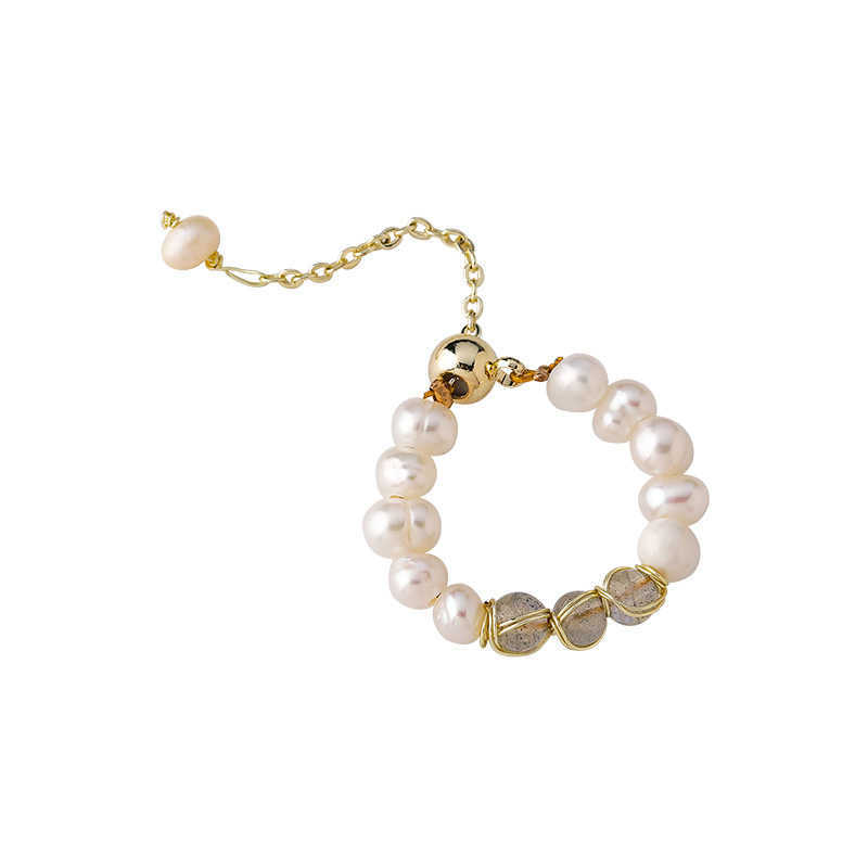 Band Rings Love Heart Pearl Rings for Women Fashion Exquisite Star Freshwater Pearl Ring Wedding Party Jewelry Sweet Accessories Girls Gift G230213