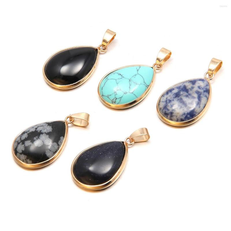 Charms 25x20mm Natural Semi-precious Stone Turquoise Rose Quartz Crystal Drop Shape Pendant For Jewelry Making DIY Necklace Gift
Charms 25x20mm Natural Semi-precious Stone Turquoise Rose Quartz Crystal Drop Shape Pendant For Jewelry Making DIY Necklace Gift