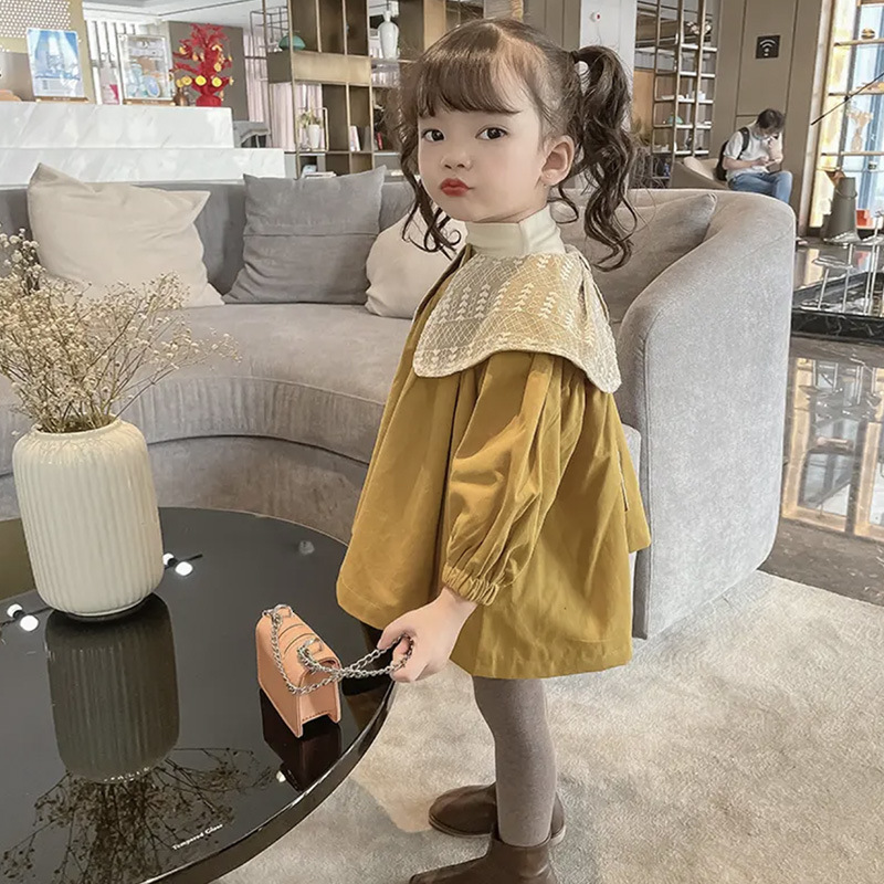 Hoodies Sweatshirts Girls Trench Coats Autumn Fashion Korean Kids Jacket Windbreaker for Children's Clothing Outerwear Baby Girl Clothes 230222