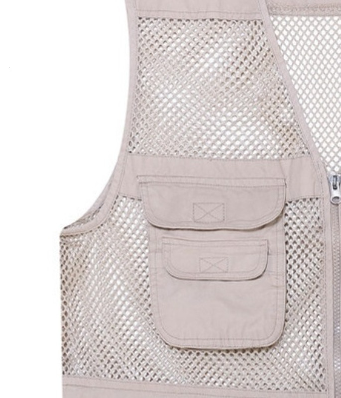 Men's Vests Casual Loose Cotton Men VNeck Mesh Zipper Sleeveless Mens Jacket Spring Summer Male with Many Pockets 230223