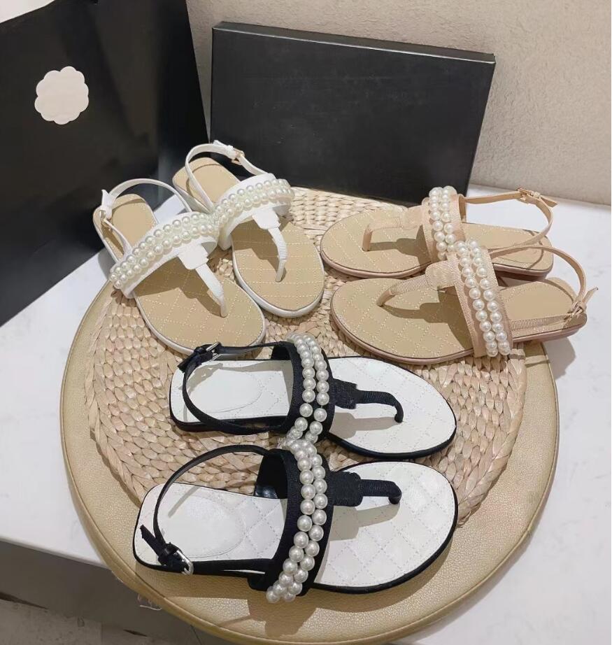 Classic Pearl T-shape Sandals Womens Summer Leisure Sandbeach Sandal Designer Simple Women Fashion Comfort Leather Sandal Buckle Latch Flip-Flops, White
Classic Pearl T-shape Sandals Womens Summer Leisure Sandbeach Sandal Designer Simple Women Fashion Comfort Leather Sandal Buckle Latch Flip-Flops, White