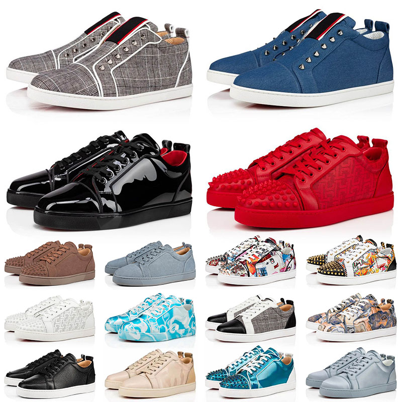 5A Quality 2023 Christians Red Bottoms Shoes for Mens Women Genuine Leather Splike Loafers Vintage Suede Bottom Men Luxury Trainers Eur 36-47
5A Quality 2023 Christians Red Bottoms Shoes for Mens Women Genuine Leather Splike Loafers Vintage Suede Bottom Men Luxury Trainers Eur 36-47