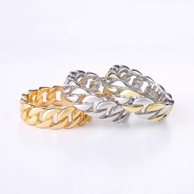 Band Rings SHUANGR Simple 925 Silver Ring for Men Punk Finger Rings Jewelry Engagement Anniversary Gift 2022 New G230213