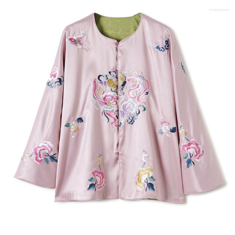Women' Jackets 2023 Autumn O-Neck Jacket Retro Single Breasting Chinese Style Embroidery Double Side Wearable Women Top -XXL, Beige
Women' Jackets 2023 Autumn O-Neck Jacket Retro Single Breasting Chinese Style Embroidery Double Side Wearable Women Top -XXL, Beige