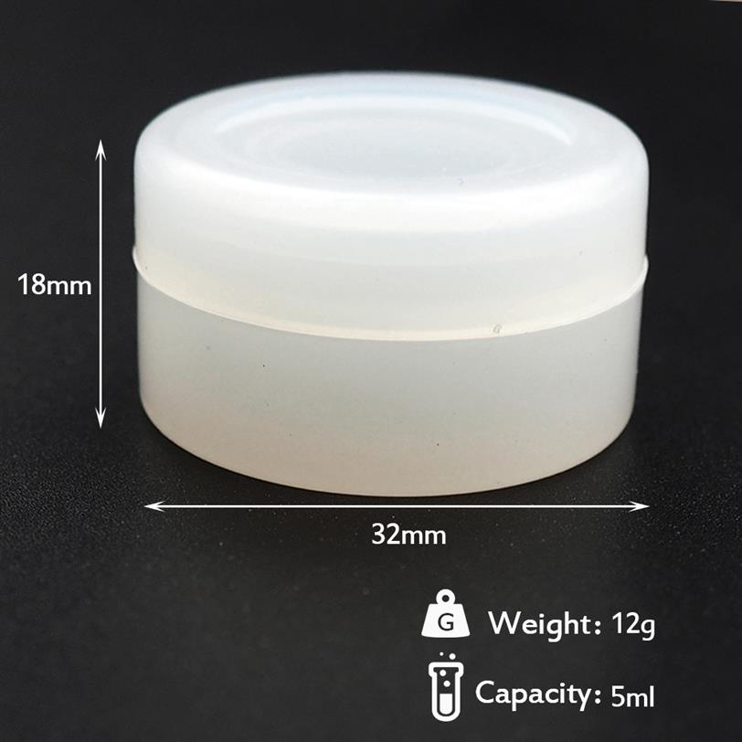 50X Clear 5ML Silicone Jars Dab Wax Container Wax Containers Silicon Jars Container Non-Stick Wax Jars Dab Storage253E
50X Clear 5ML Silicone Jars Dab Wax Container Wax Containers Silicon Jars Container Non-Stick Wax Jars Dab Storage253E