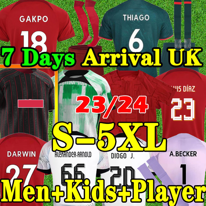 XXXL 4XL 5XL GAKPO 23/24 soccer jerseys JMS DARWIN Luis Diaz 2022 2023 Fans Player RAMSEY ALEXANDER ARNOLD DIOGO J. Fabinho Jones A.BECKER ROBERTSON Men kids kit full sets, 23 24 new player
XXXL 4XL 5XL GAKPO 23/24 soccer jerseys JMS DARWIN Luis Diaz 2022 2023 Fans Player RAMSEY ALEXANDER ARNOLD DIOGO J. Fabinho Jones A.BECKER ROBERTSON Men kids kit full sets, 23 24 new player