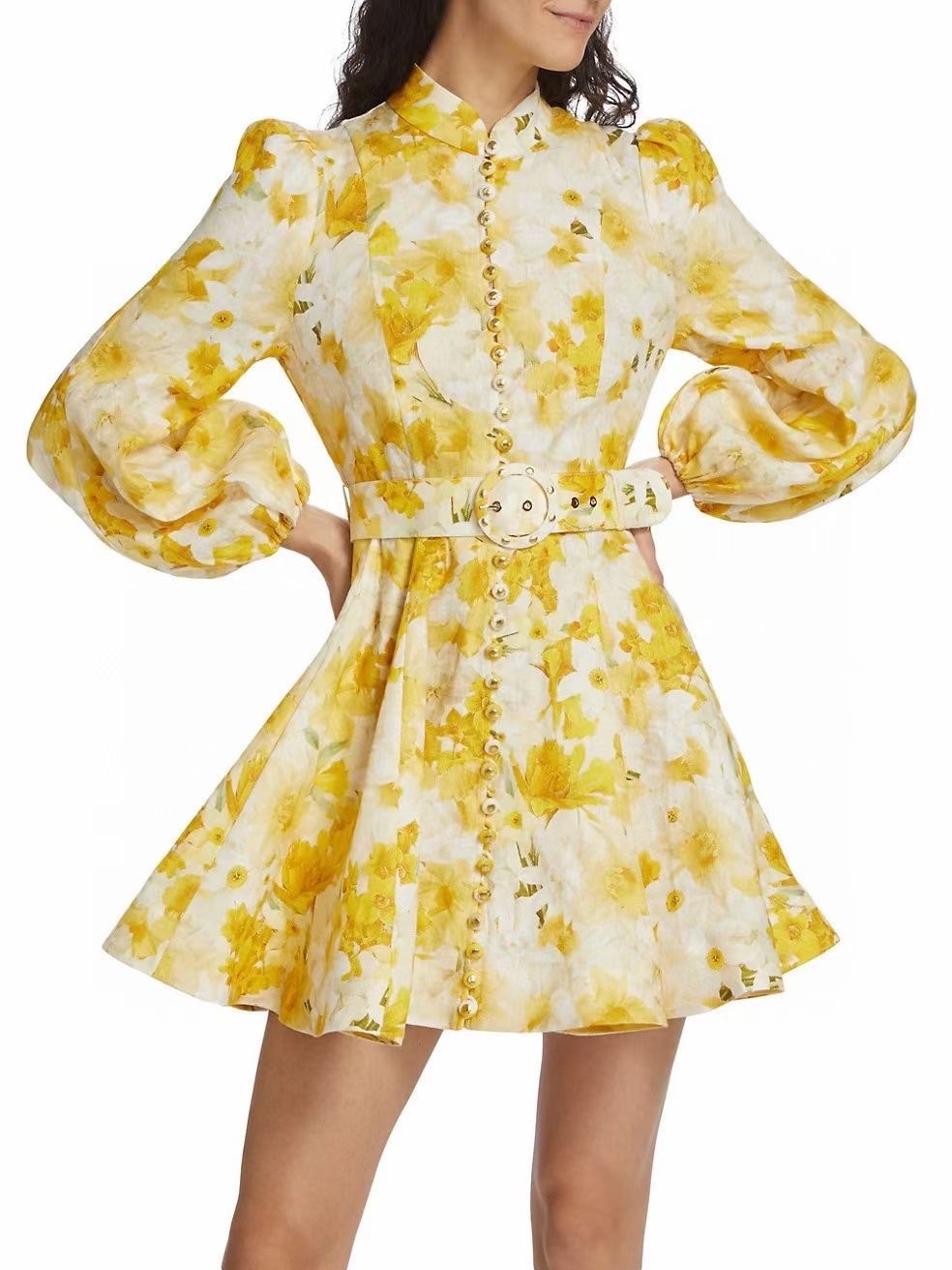 Runway Dresse 2023 Australian designer designed linen print breasted dress 01, Ivory
Runway Dresse 2023 Australian designer designed linen print breasted dress 01, Ivory