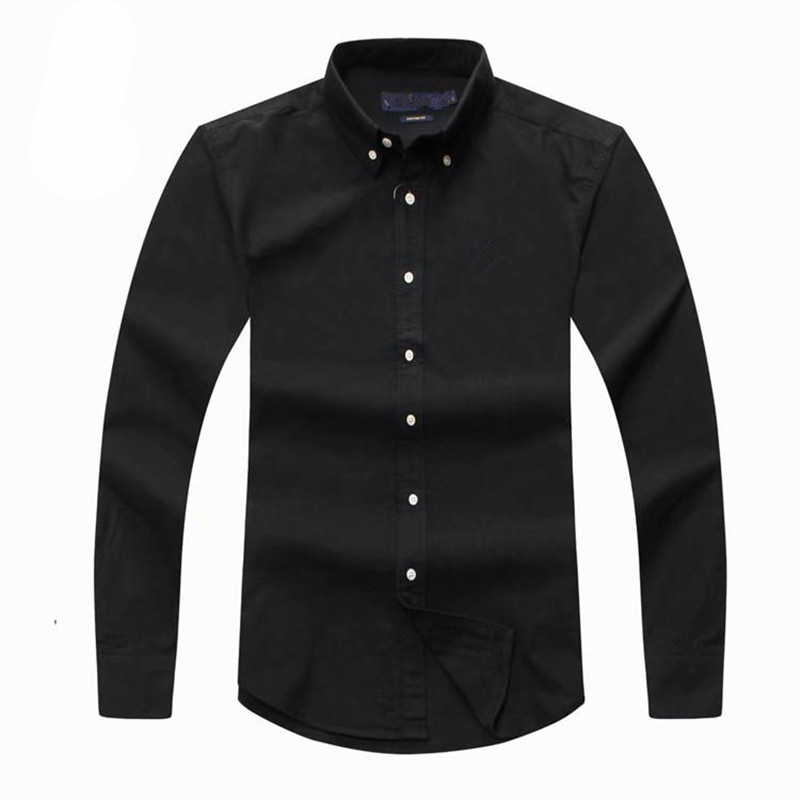 Mens shirts mens designer shirts 2023 autumn and winter men's long-sleeved cotton shirt pure men's casual POLOshirt dress shirt