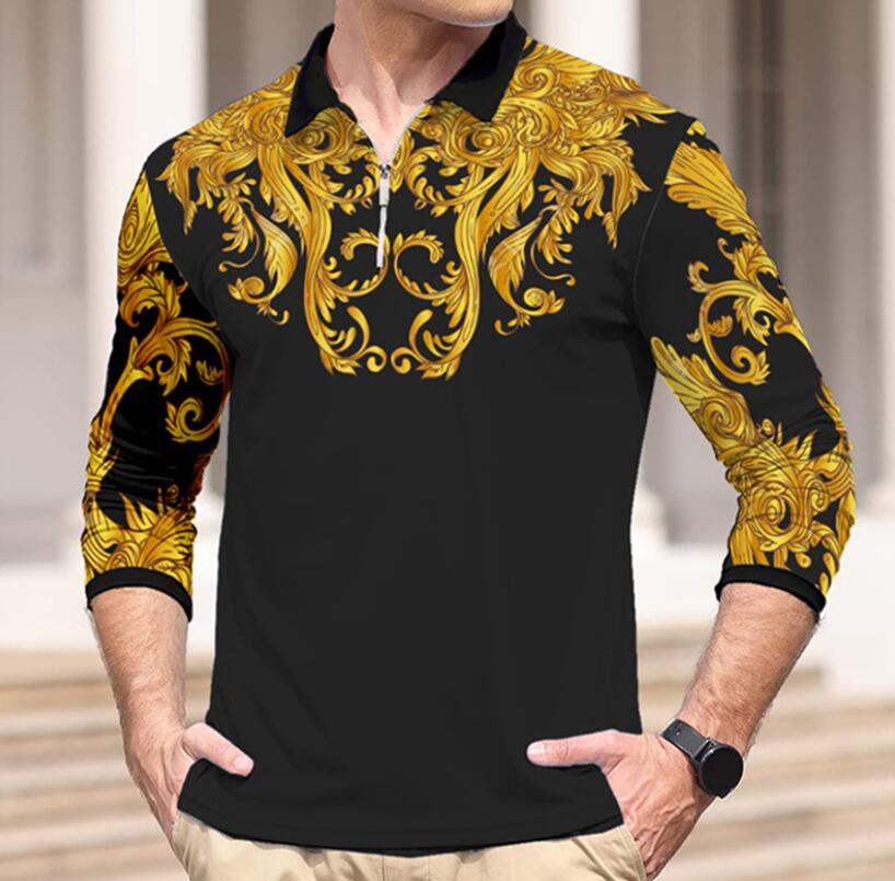 Luxury Half zipper Lapel pullover Shirt for Men Baroque Style Men' Shirt Hawaiian Oversized Tops long Sleeve Loose Male Clothing - 5XL, 01
Luxury Half zipper Lapel pullover Shirt for Men Baroque Style Men' Shirt Hawaiian Oversized Tops long Sleeve Loose Male Clothing - 5XL, 01
