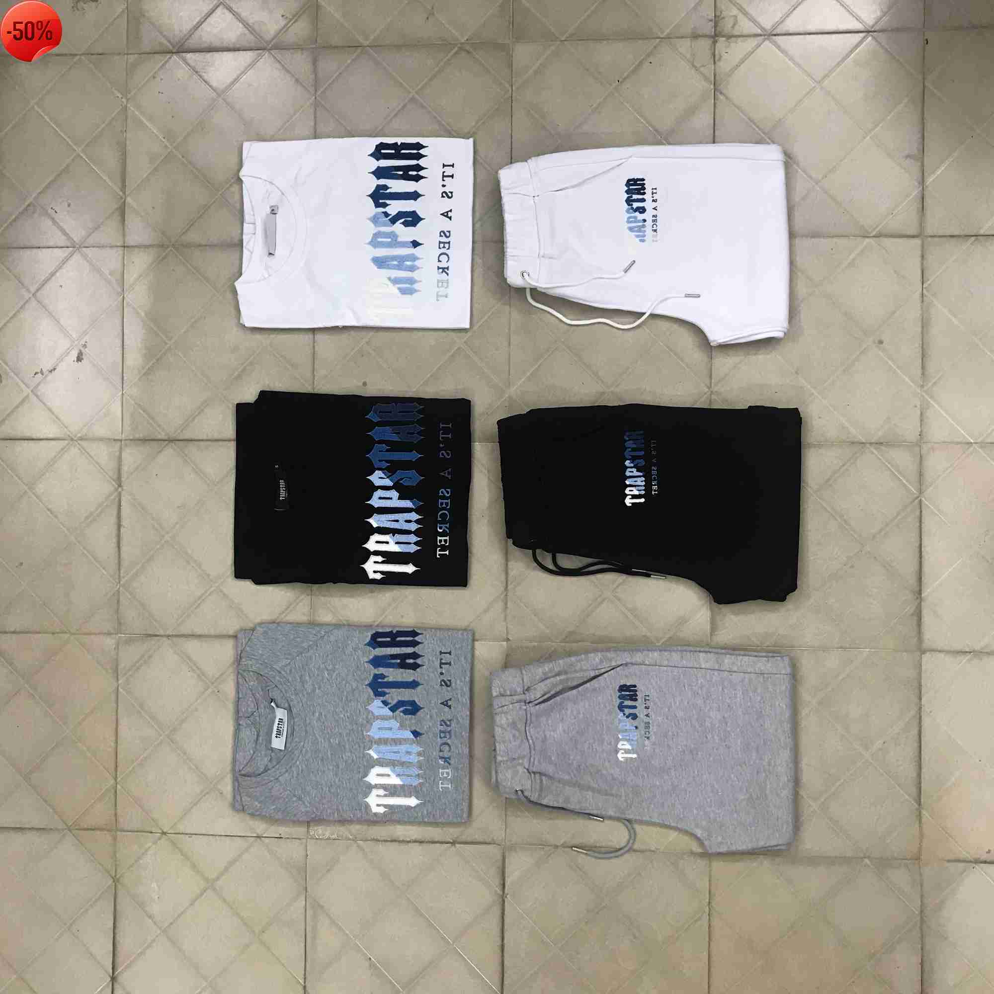 Men's T-Shirts Men's Trapstar Embroidered t Shirt Short Sleeve Outfit Chenille Tracksuit Black Cotton London Streetwear Size S-2XL23, White suit
Men's T-Shirts Men's Trapstar Embroidered t Shirt Short Sleeve Outfit Chenille Tracksuit Black Cotton London Streetwear Size S-2XL23, White suit