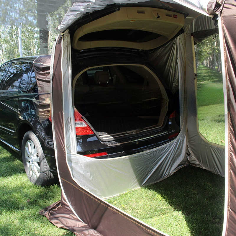Tents and Shelters Car Rear Extended Tent Automatic Pop Up 46 Person Self Driving Outdoor Camping Shelter SUV Beach Canopy Fishing Awning Pergola J230