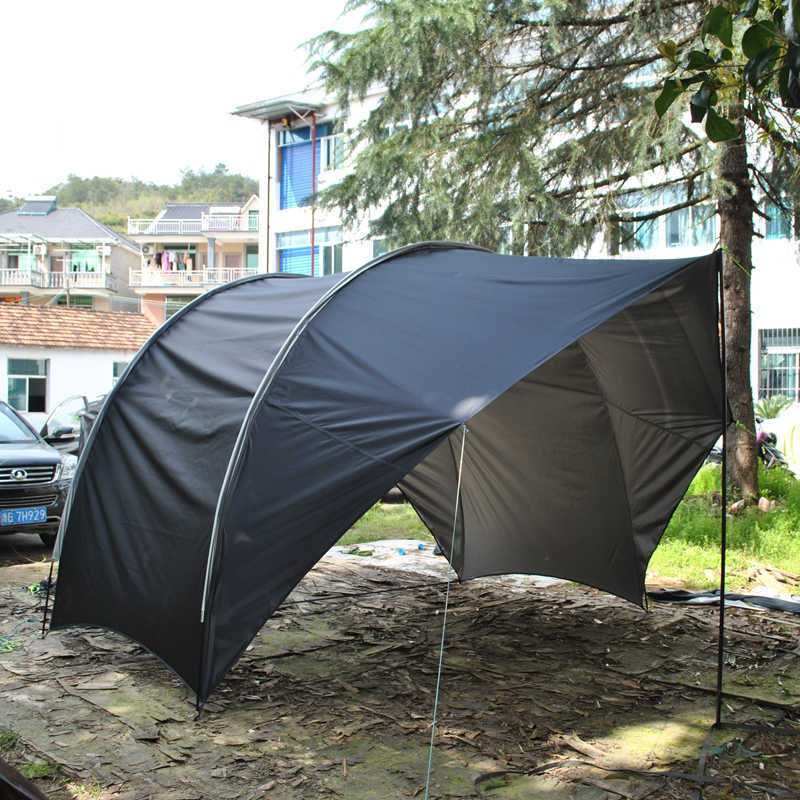 Tents and Shelters Outdoor Camping Car Tail Tent Sunshade Waterproof Shed Multifunctional Eggshell Canopy Beach 210D Oxford Silver Coated Tourist J230