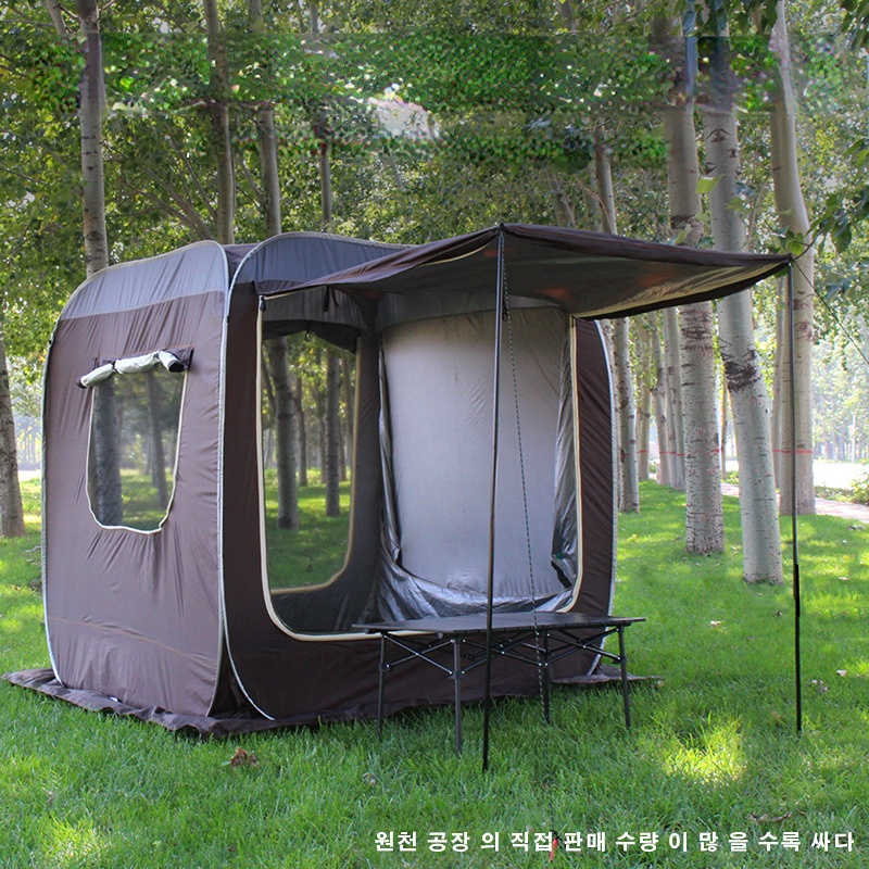 Tents and Shelters Car Rear Extended Tent Automatic Pop Up 46 Person Self Driving Outdoor Camping Shelter SUV Beach Canopy Fishing Awning Pergola J230