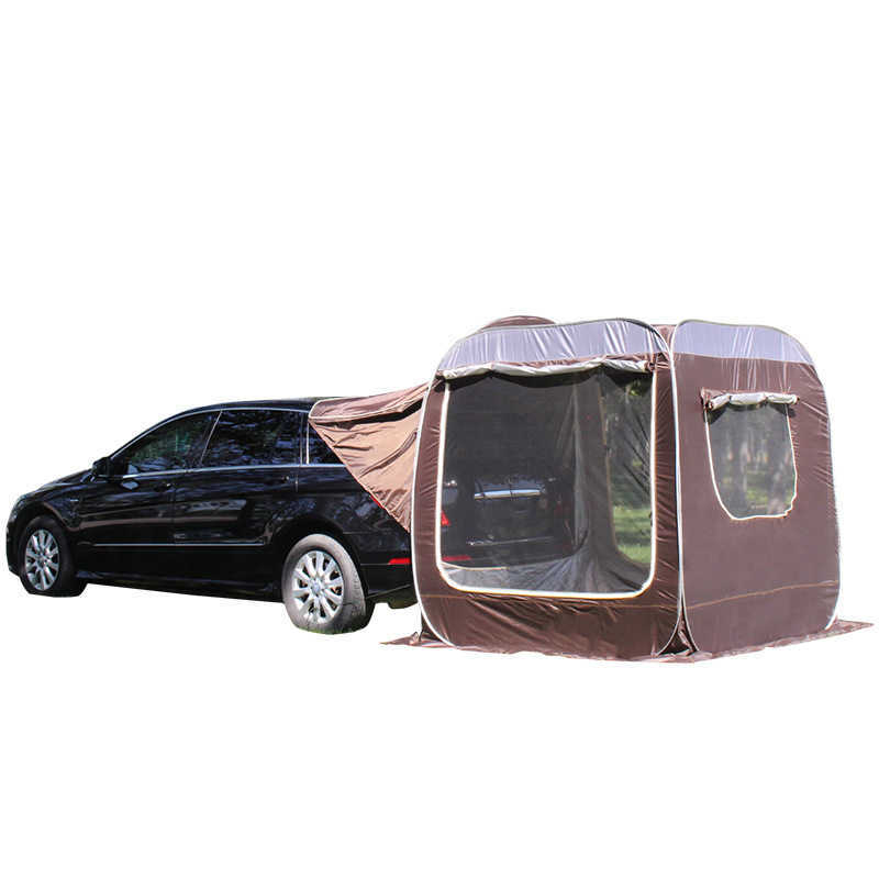 Tents and Shelters Car Rear Extended Tent Automatic Pop Up 46 Person Self Driving Outdoor Camping Shelter SUV Beach Canopy Fishing Awning Pergola J230