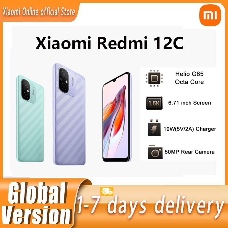 Global Version Xiaomi Redmi 12C smartphone 50MP Camera 6.71 inch Xiaomi Phone 5000mAh High-capacity Battery Helio G85 Octa Core
Global Version Xiaomi Redmi 12C smartphone 50MP Camera 6.71 inch Xiaomi Phone 5000mAh High-capacity Battery Helio G85 Octa Core