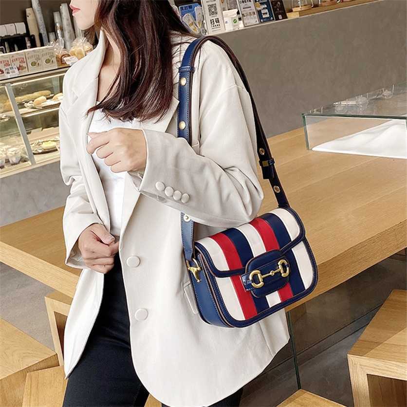 New Arrival Women Bags Fashion Bag leather women's striped small square bag versatile single shoulder 66%off Crossbody Bag Designer Handbags, White;red and blue 
New Arrival Women Bags Fashion Bag leather women's striped small square bag versatile single shoulder 66%off Crossbody Bag Designer Handbags, White;red and blue