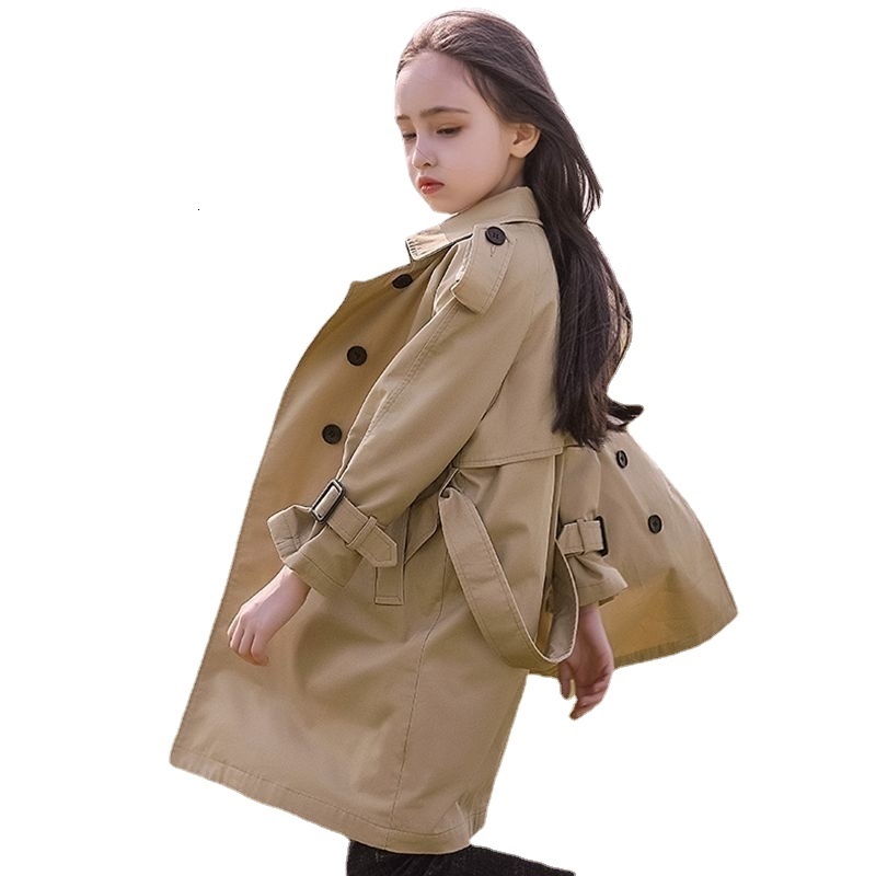 Tench coats Girls Trench 9 Spring 8 Big Children's Clothing 7 Baby Coat Autumn 12 Years Girl Christmas Birthday Gift 9 Kids Clothes 230222