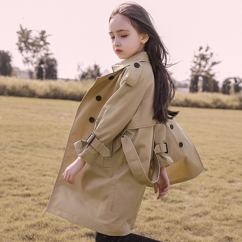 Tench coats Girls Trench 9 Spring 8 Big Children's Clothing 7 Baby Coat Autumn 12 Years Girl Christmas Birthday Gift 9 Kids Clothes 230222
