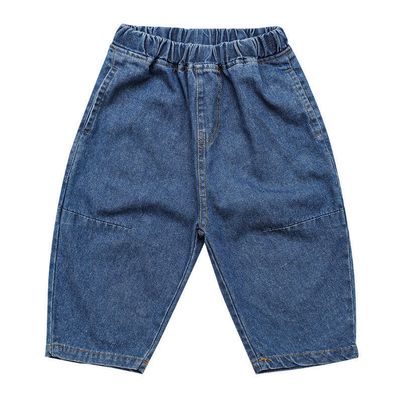 Jeans Spring Autumn Boy's And Girl's Baby Casual Trousers Small And Medium-sized Boys Carrot Pants All-match Harlan Baggy P 230223