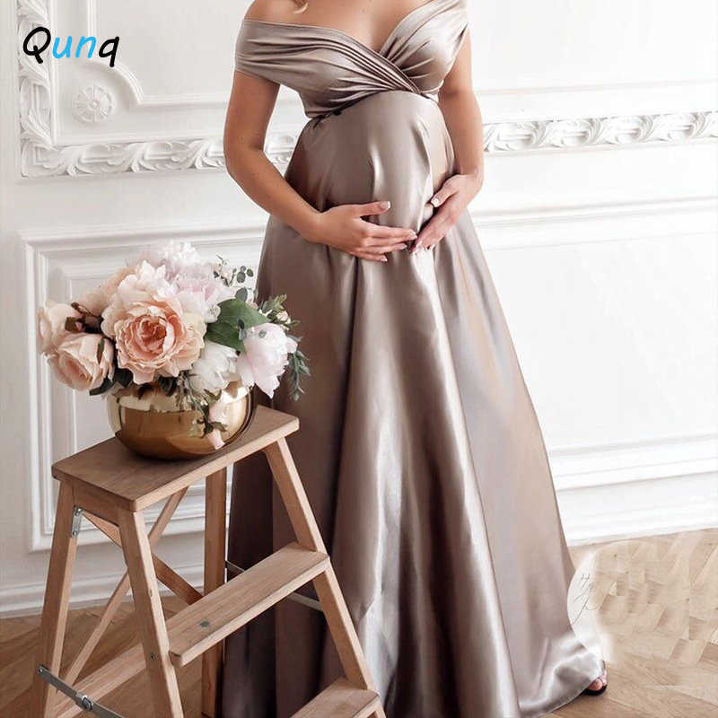 Maternity Dresses Qunq Spring Autumn Pregnant Woman Clothes Solid V Neck Sleeveless Splice Pleat Dress Vintage Elegant Causal Maternity Dresses R23022