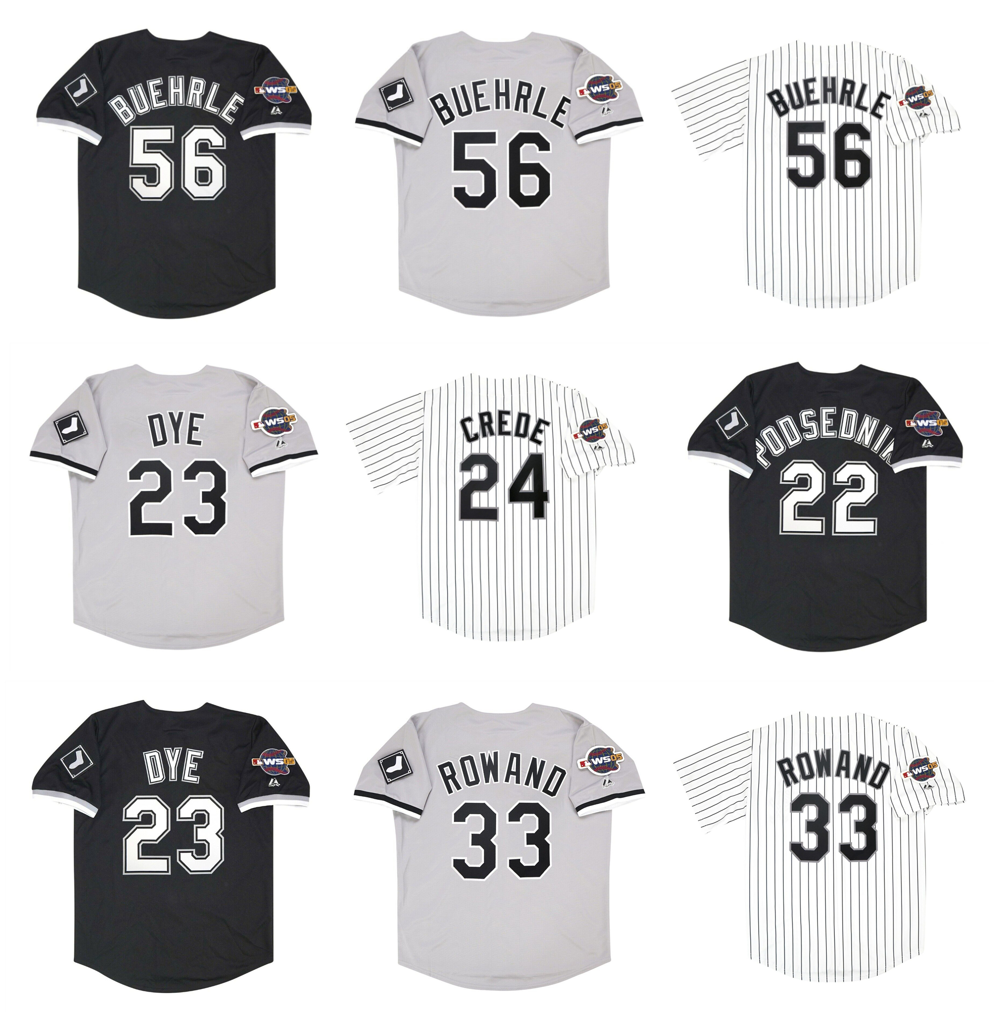 Mark Buehrle 2005 World Series Chicago Throwback White Sox Baseball Jersey Jermaine Dye Joe Crede Scott Podsednik Aaron Rowand White Grey Black Size S-XXXXL, As pic
Mark Buehrle 2005 World Series Chicago Throwback White Sox Baseball Jersey Jermaine Dye Joe Crede Scott Podsednik Aaron Rowand White Grey Black Size S-XXXXL, As pic