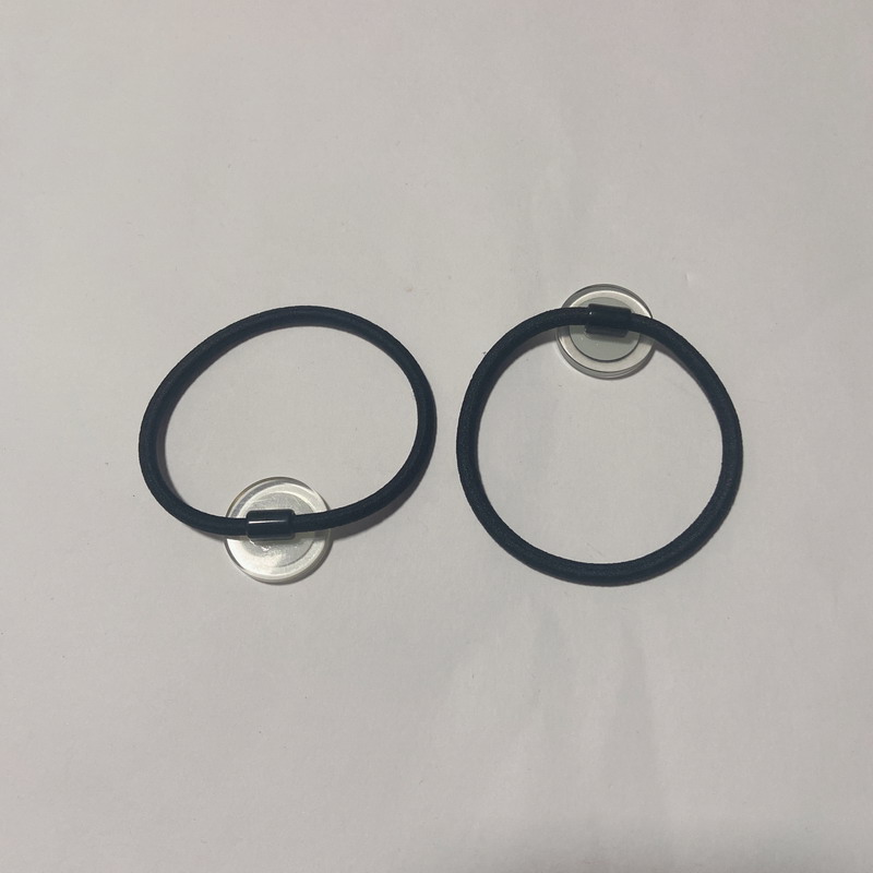 Fashion black and white acrylic transparent rubber bands head rope hairpin for ladies favorite headdress jewelry accessories vip gift
