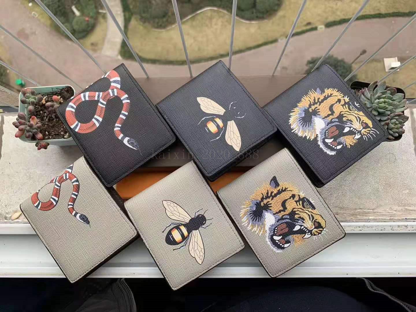Designer Luxurys Brand Men Animal Short Wallet Leather Black Snake Tiger Bee Wallets Women Long Style Luxury Purse Wallet Card Holders louiseitys LVS viutonitys, 14
Designer Luxurys Brand Men Animal Short Wallet Leather Black Snake Tiger Bee Wallets Women Long Style Luxury Purse Wallet Card Holders louiseitys LVS viutonitys, 14